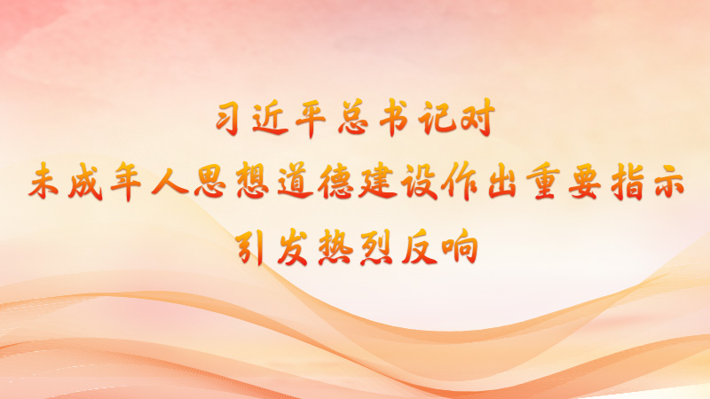 习近平总书记对未成年人思想道德建设作出重要指示引发